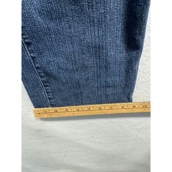 Jag Jeans Mid Rise Boot Leg Denim Womens Size 10 Blue Cotton Blend - Picture 10 of 12